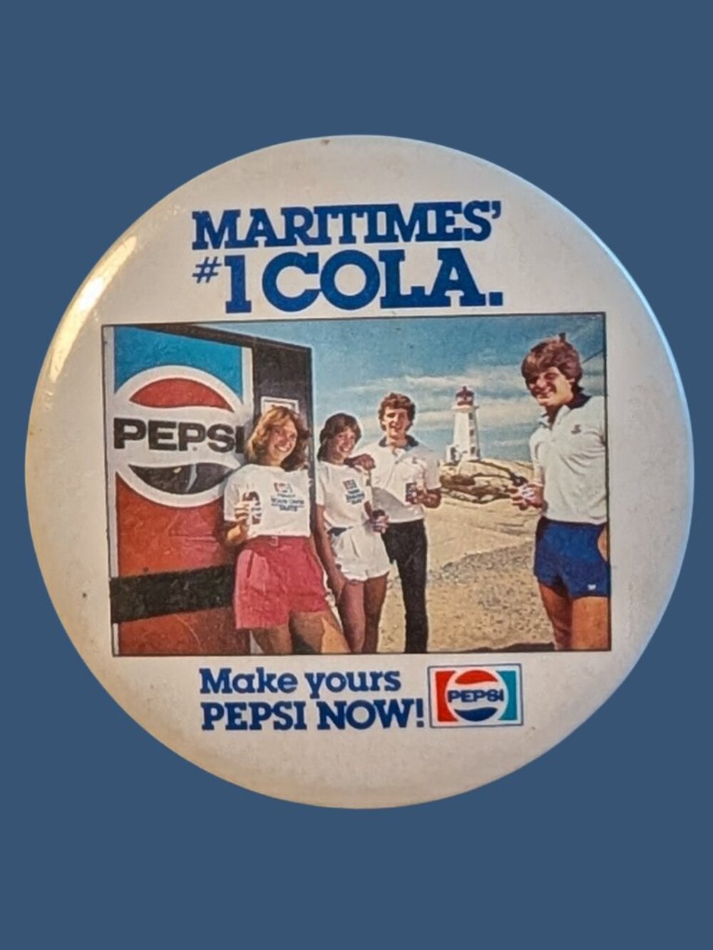 BOGO Vintage Pepsi "Maritimes' #1 Cola" 3" Button